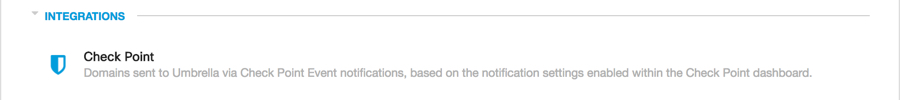 Shield icon for integrations updates to blue.